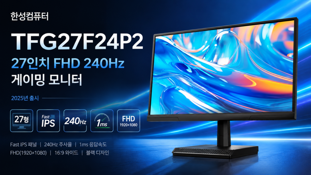 한성컴퓨터 TFG27F24P2 27인치 240Hz 게이밍 모니터 스펙·장단점 정리 제품 이미지